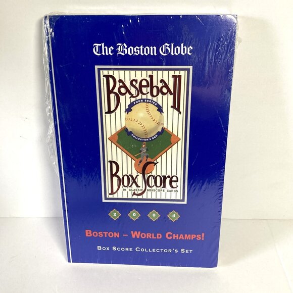 The Boston Red Sox World Champs Box Score Collector’s Set 2004 New Unopened - Picture 1 of 3